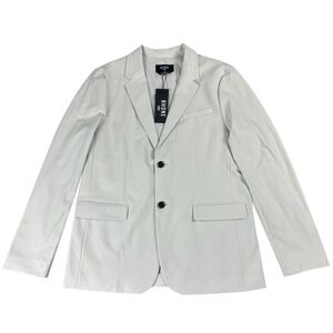 Rhone Commuter Blazer Mens Large Stone Slim Fit 2 Button Stretch 101993-230 NEW